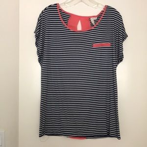 Must Bundle|Striped short sleeved top